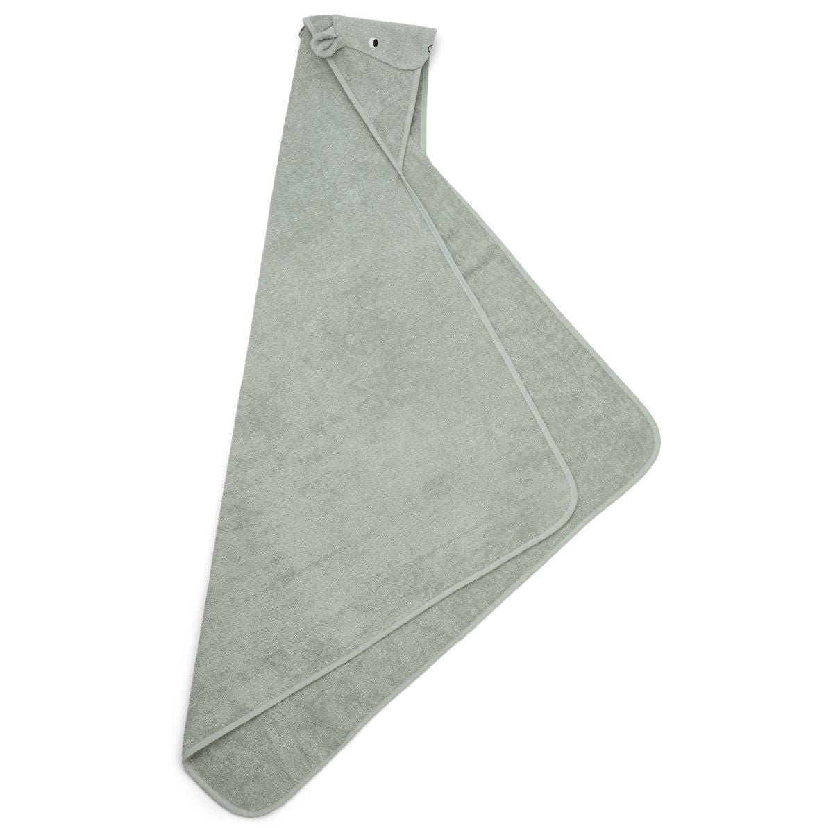 Augusta Hooded Junior Towel - Hippo dove blue