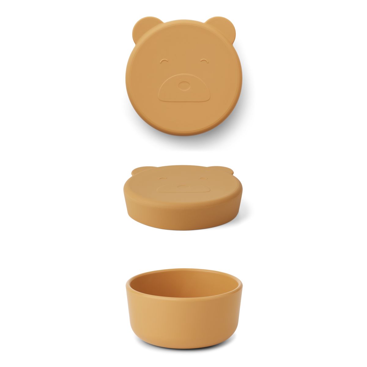 Liewood Carrie Snack Box Small - Mr bear yellow mellow - SNACKBOX