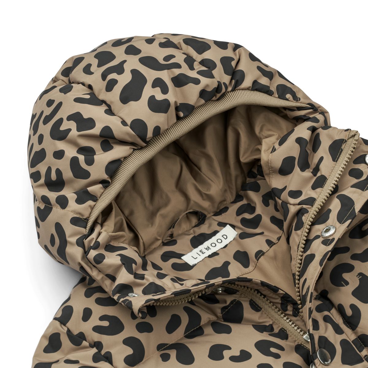 Liewood Palle Puffer Down Jacket - Leo oat / Black panther - JACKET