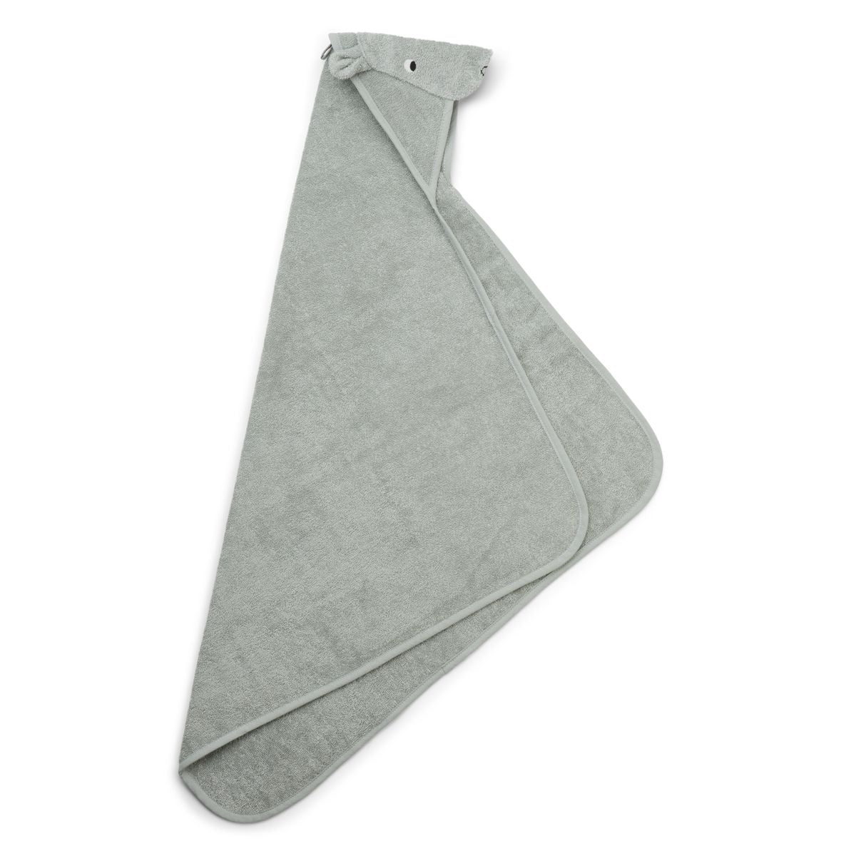 Liewood Albert Hooded Baby Towel - Hippo dove blue - TOWEL / WASHCLOTH