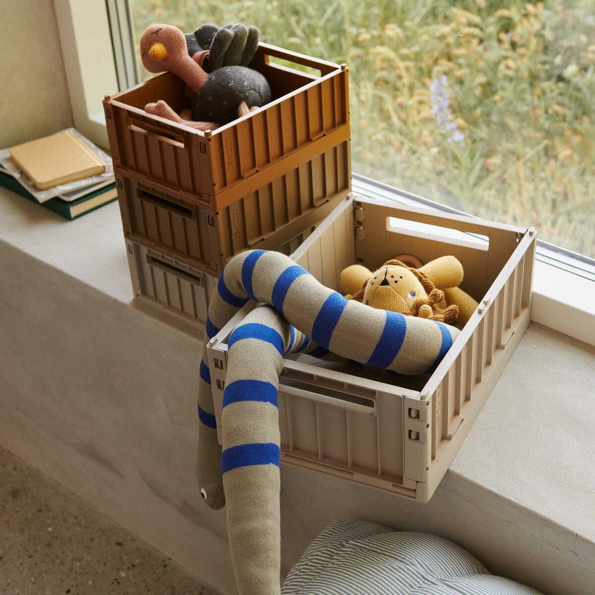 Liewood Weston Small Storage Box 2-Pack - Sandy - STORAGE BOX