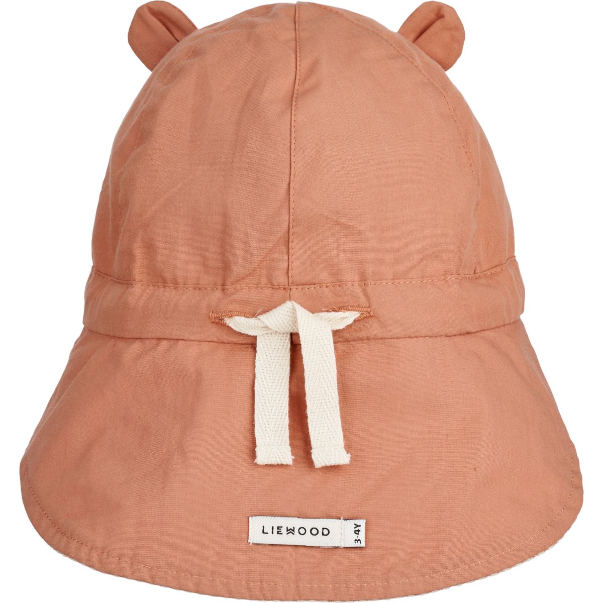 Liewood Gorm Seersucker Sun Hat - Y/D Stripe Tuscany rose / Sandy - HATS/CAP