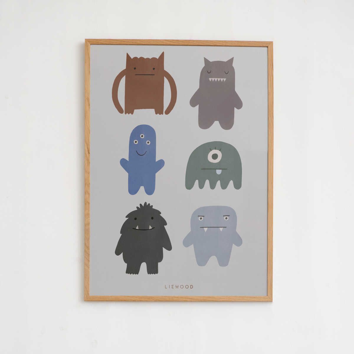 Liewood Beverly poster - Monster / Mist - POSTER