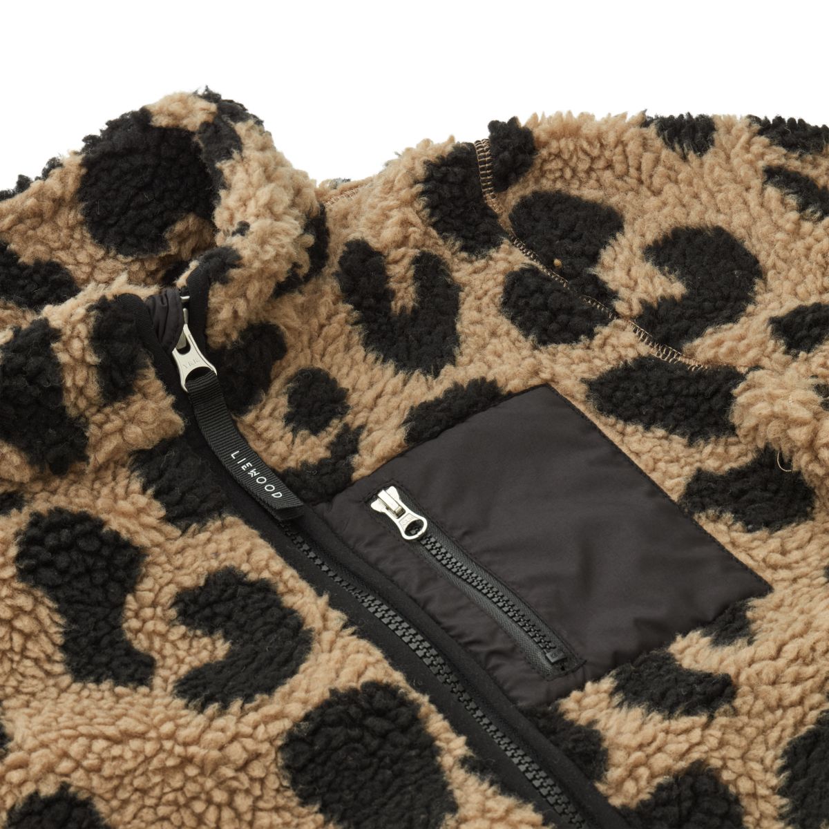 Liewood Nolan Pile Jacket - Mega leo / Oat mix - JACKET