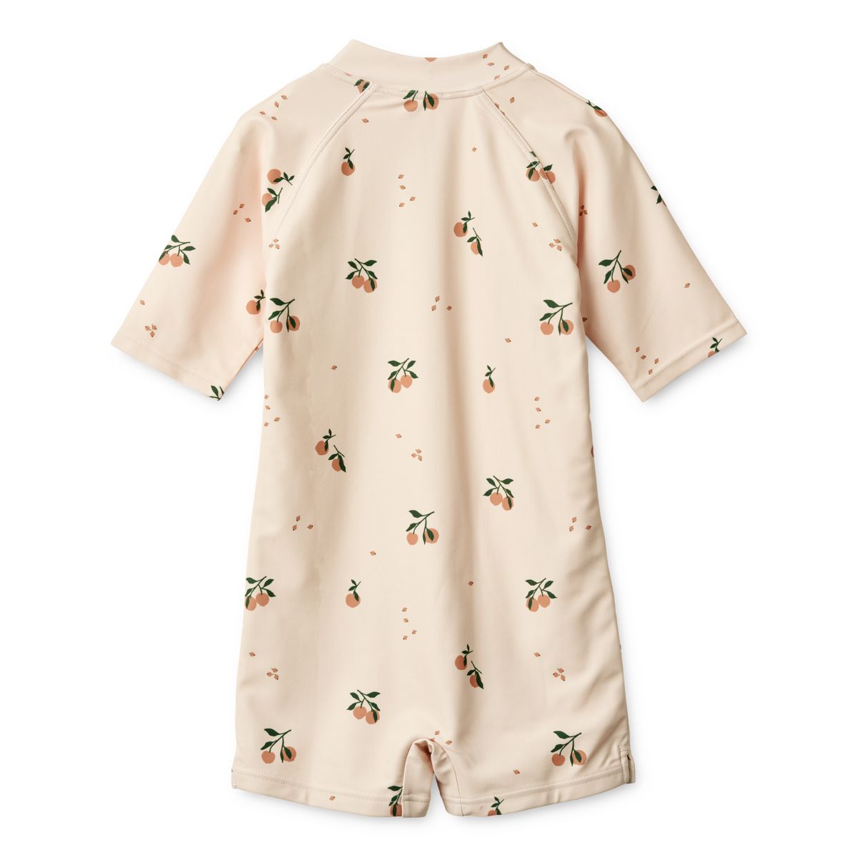 Liewood Max short-sleeved swim jumpsuit - Peach / Sea shell - SWIMSUIT