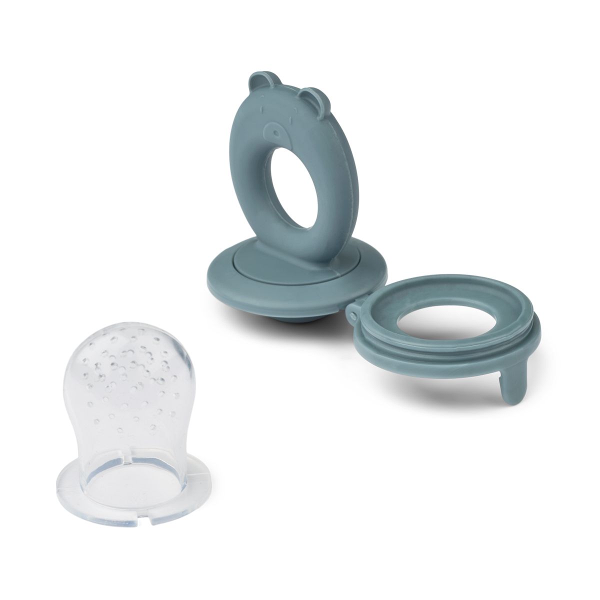 Liewood Miranda Food Feeder 2-pack - Whale blue / Dove blue - FEEDER