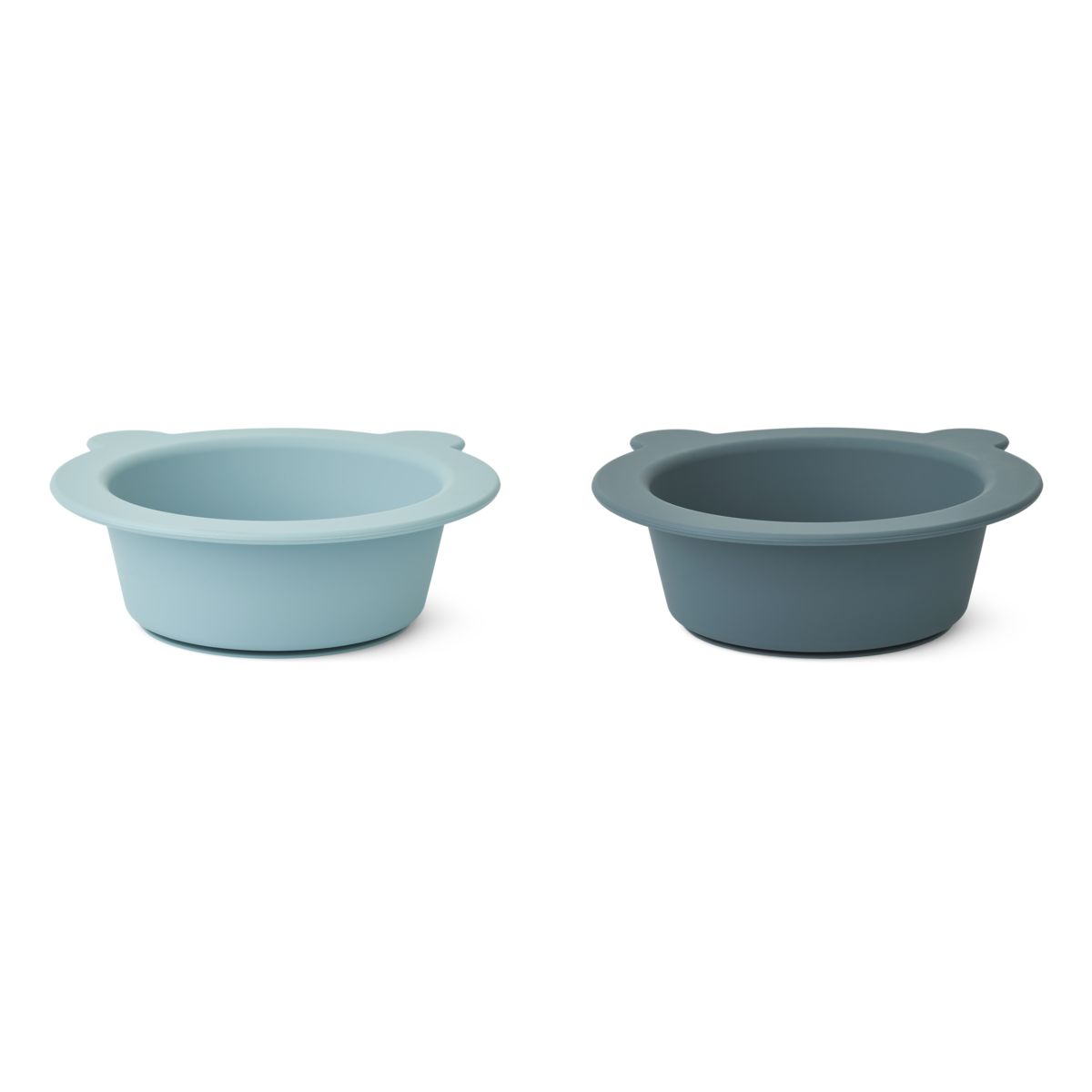 Liewood Peony Suction Bowl 2-Pack - Sea blue / Whale blue - BOWL