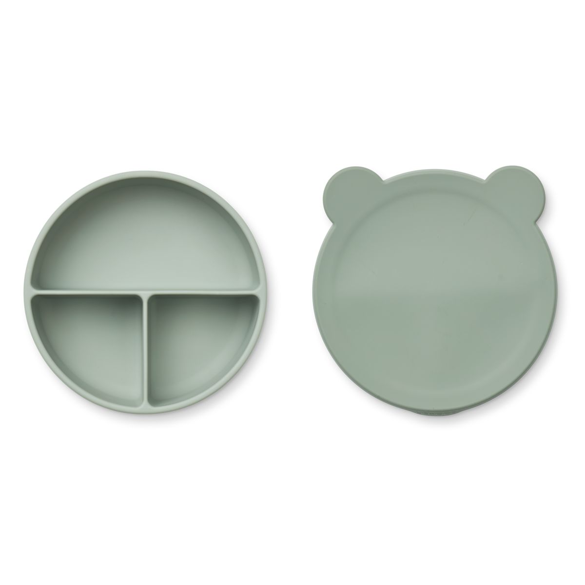 Liewood Rosie Divider Bowl With Lid - Mr. bear/faune green/dove blue mix - BOWL