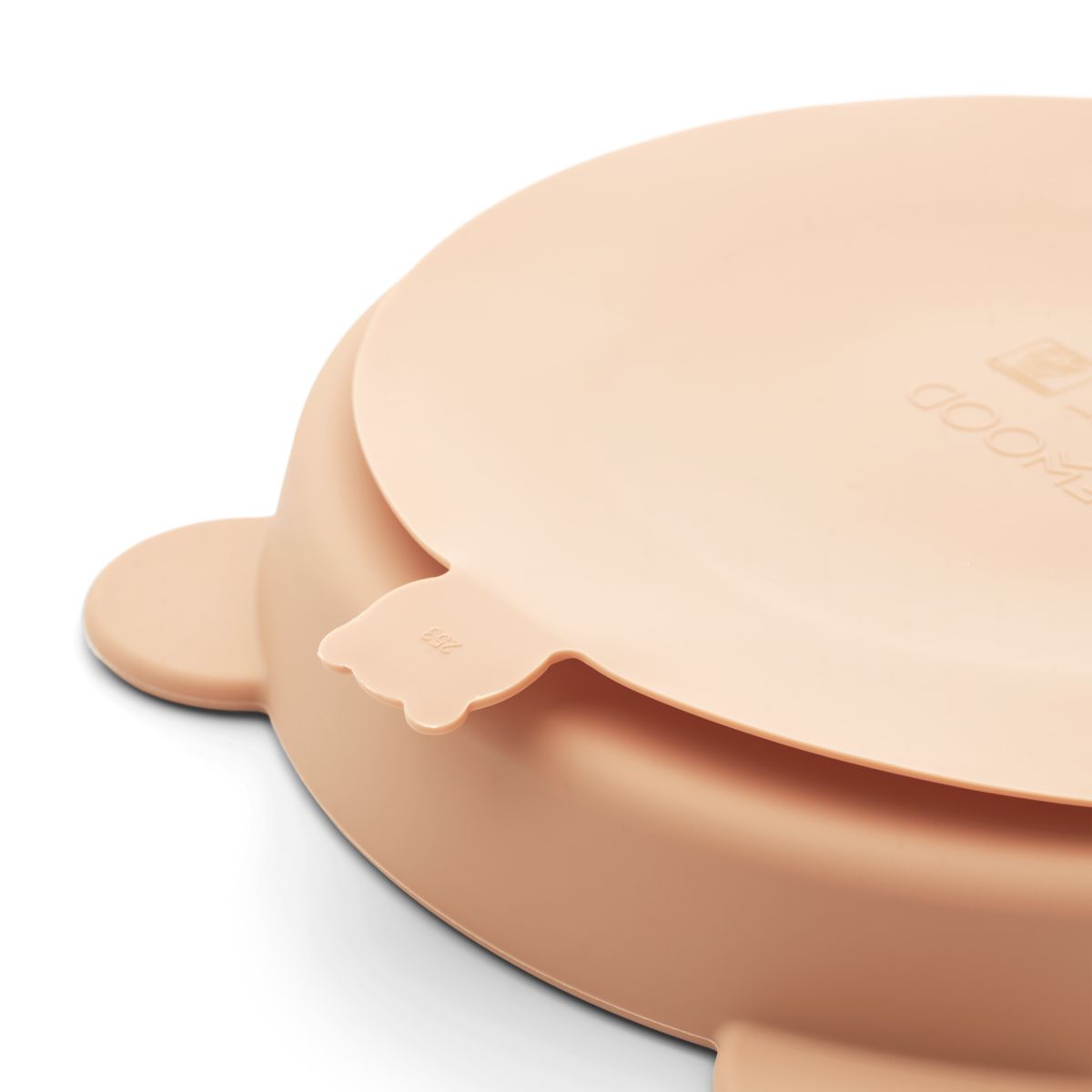 Liewood Stacy Divider Suction Plate 2-Pack - Mustard / tuscany rose mix - PLATE