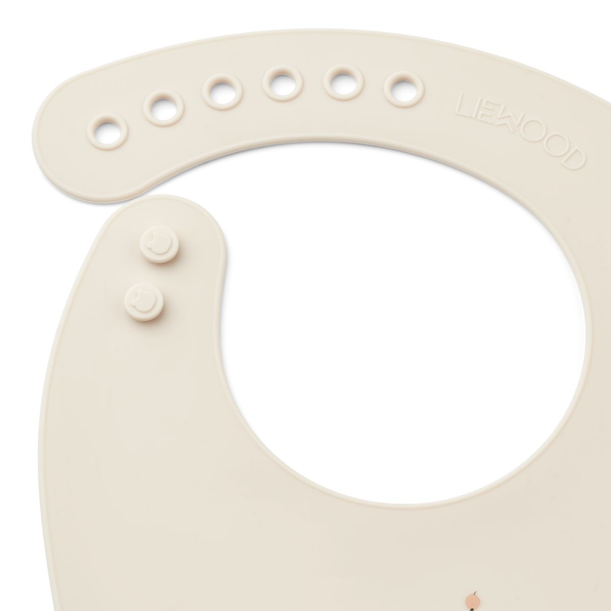 Liewood Tilda Silicone Bib 2 Pack - Peach / Sea shell mix - BIB