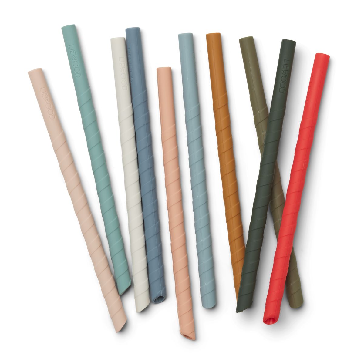 Liewood Timoti straw 10 pack - Multi mix - STRAW