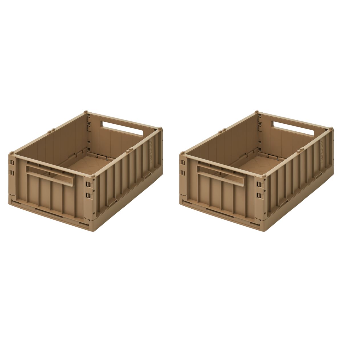 Liewood Weston Medium Storage Box 2-Pack - Oat - STORAGE BOX