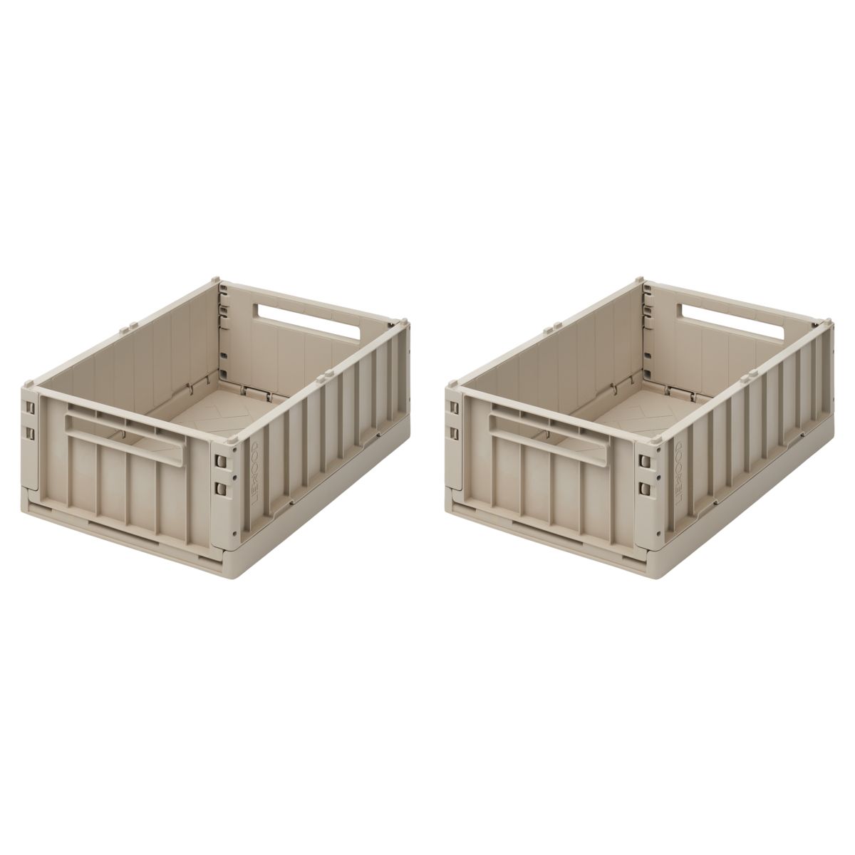 Liewood Weston Medium Storage Box 2-Pack - Sandy - STORAGE BOX