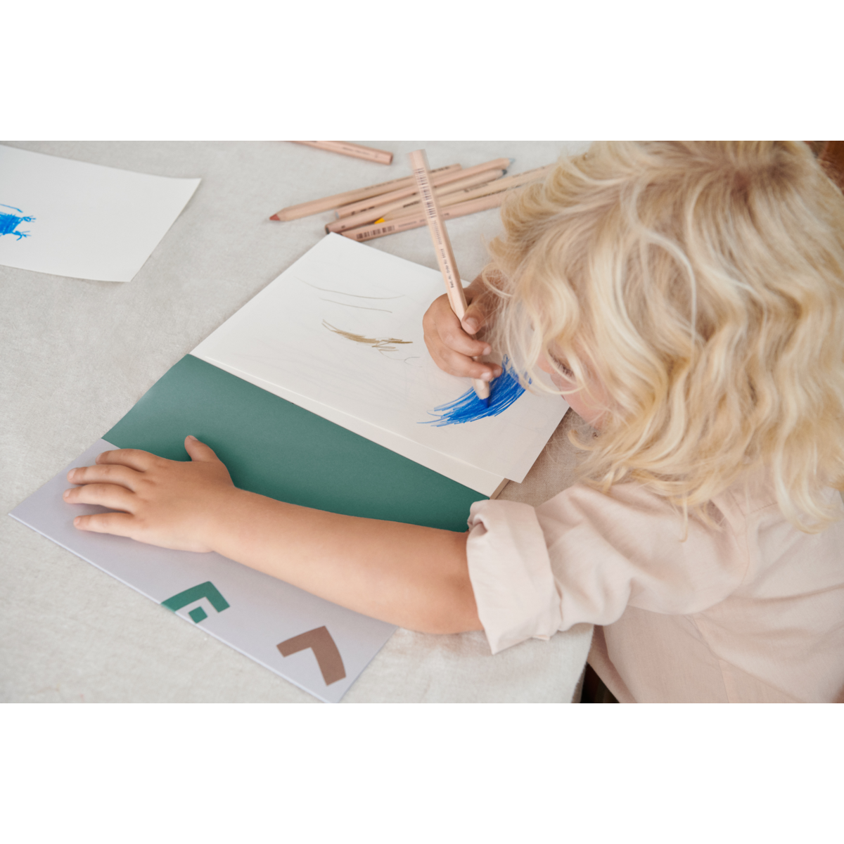Liewood Jae notebook medium - Graphic alphabet / Sandy - NOTEBOOK