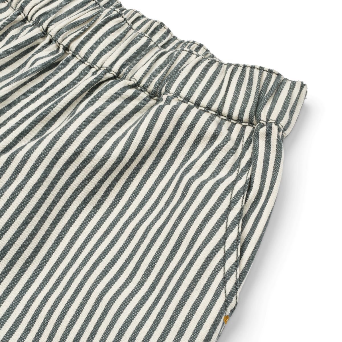 Liewood Harald striped cotton trousers - Y/D Stripe Whale Blue / Creme de la Creme - PANTS