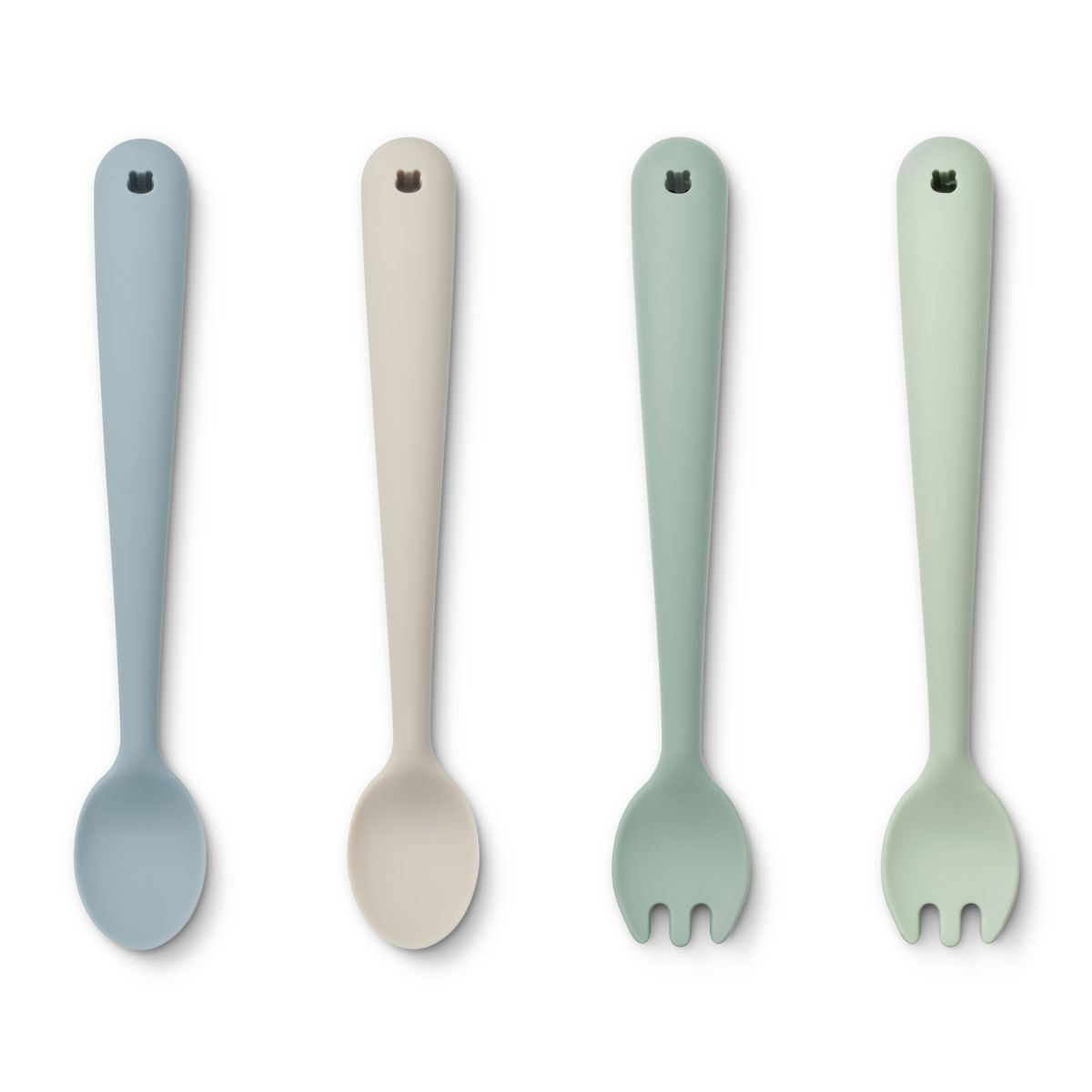 Liewood Shea feeding set 4-pack - Dusty mint multi mix - TABLEWARE SET