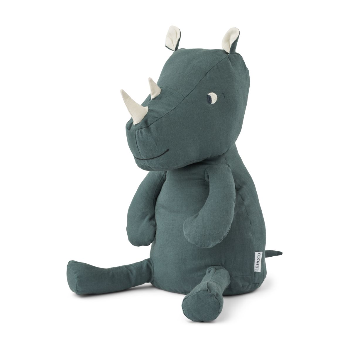 Liewood Halfdan teddy Rhino L - Rhino / Whale blue - TEDDY