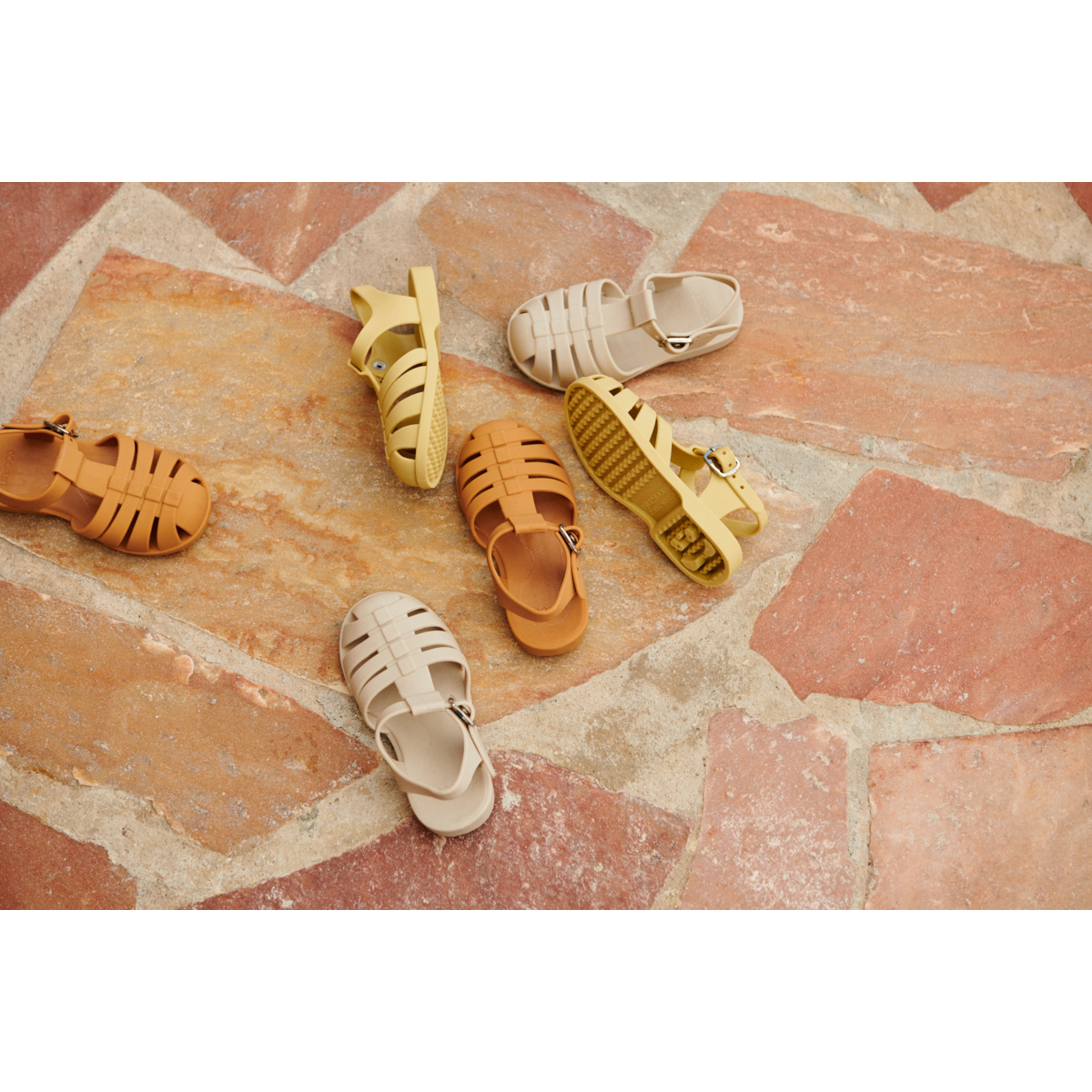 Liewood Bre Beach Sandals - Mustard - BEACH SANDALS