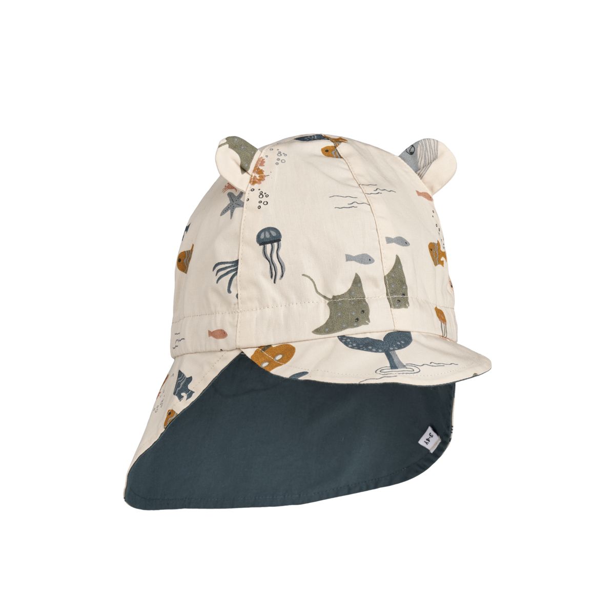 Liewood Gorm Reversible Sun Hat - Sea creature / Sandy - HATS/CAP