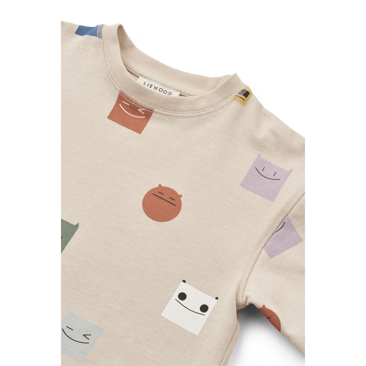 Liewood Tyler Printed Shortsleeve T-shirt - Smiley / Sandy - TSHIRT