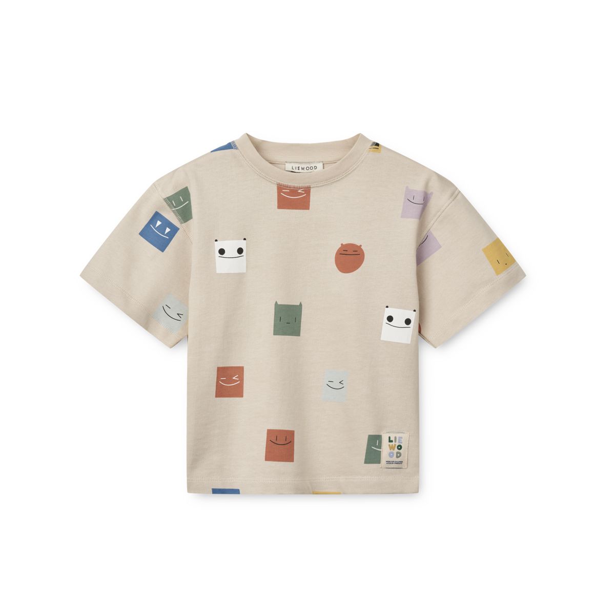 Liewood Tyler Printed Shortsleeve T-shirt - Smiley / Sandy - TSHIRT