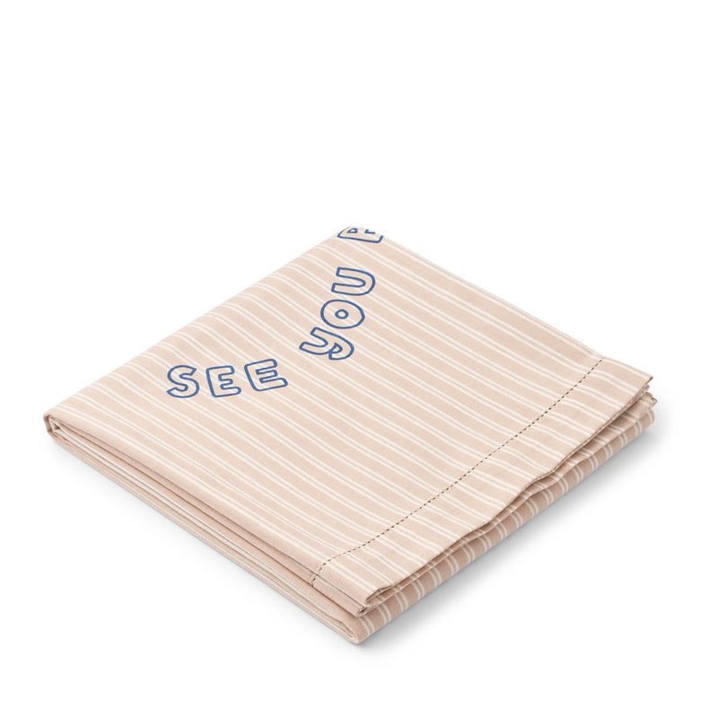 Liewood Paige Beach Towel - Y/D stripe Sorbet rose / Creme de la creme - TOWEL / WASHCLOTH