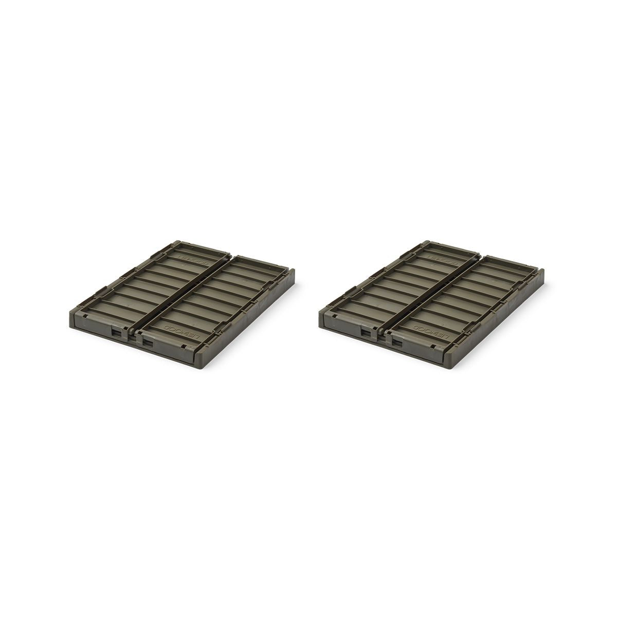 Liewood Weston Small Storage Box 2-Pack - Army brown - STORAGE BOX