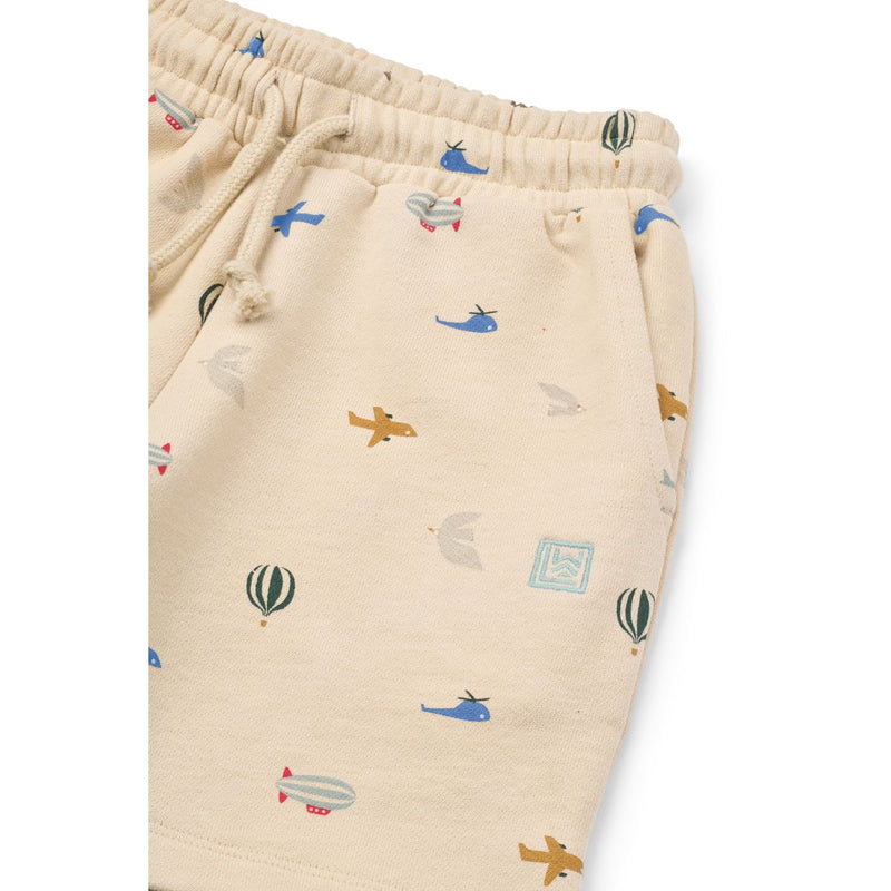 Liewood Gram Printed Sweatshorts - Aviator / Ecru - SHORTS
