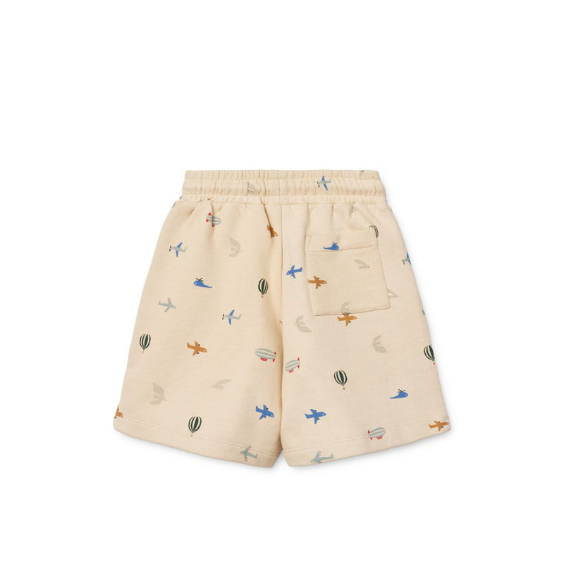 Liewood Gram Printed Sweatshorts - Aviator / Ecru - SHORTS