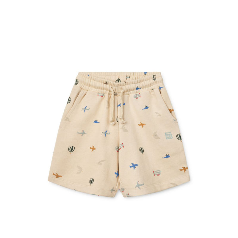 Liewood Gram Printed Sweatshorts - Aviator / Ecru - SHORTS