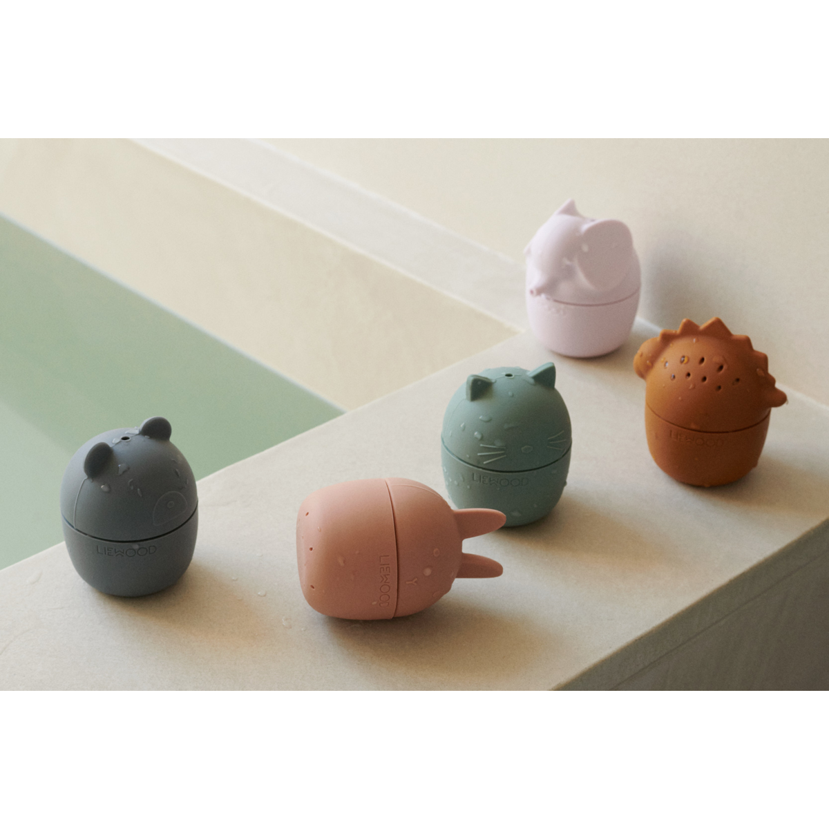 Liewood Gaby Bath Toys 5-Pack - Multi mix - BATH TOYS