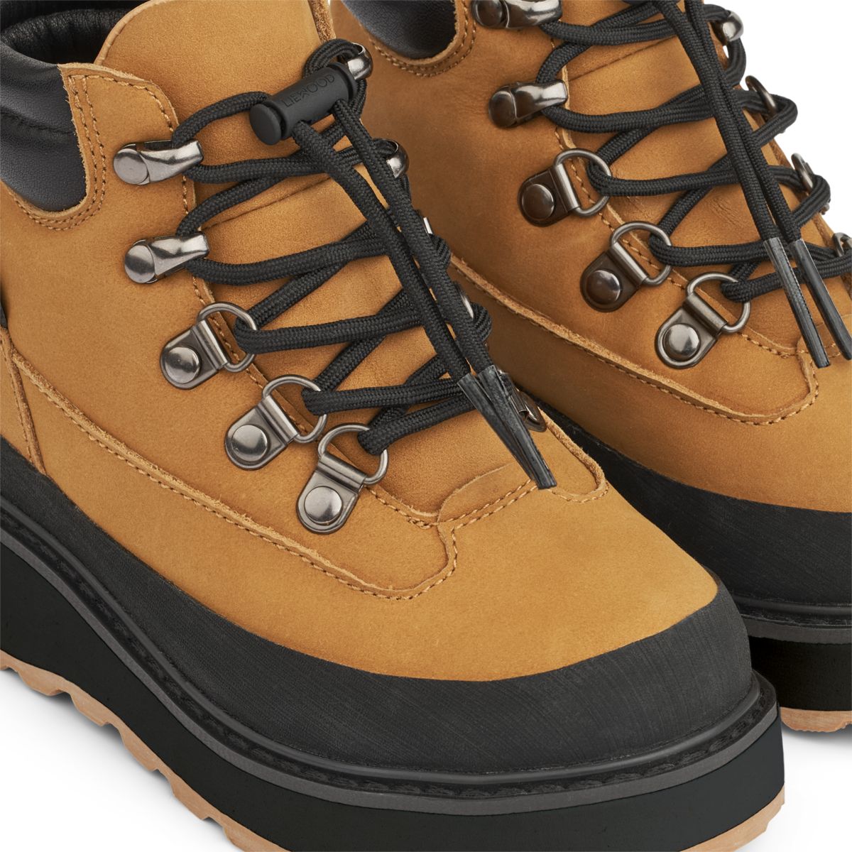 Liewood Lucien Leather Boot - Golden caramel / Black - REGULAR BOOTS