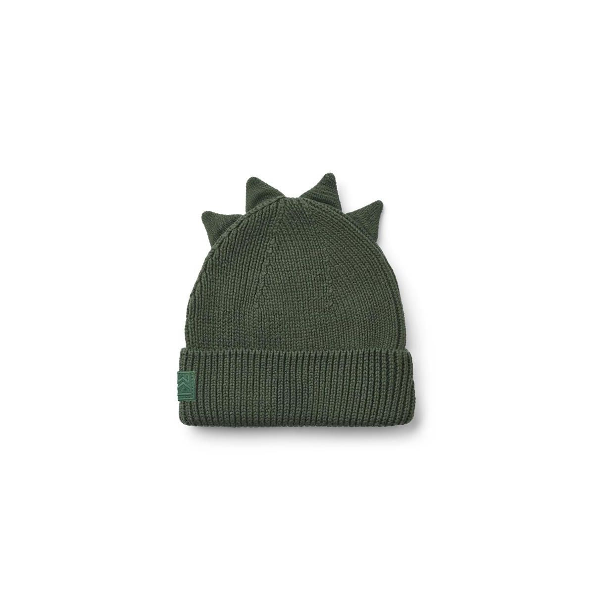 Liewood Gina Dino Beanie - Hunter green - HATS/CAP