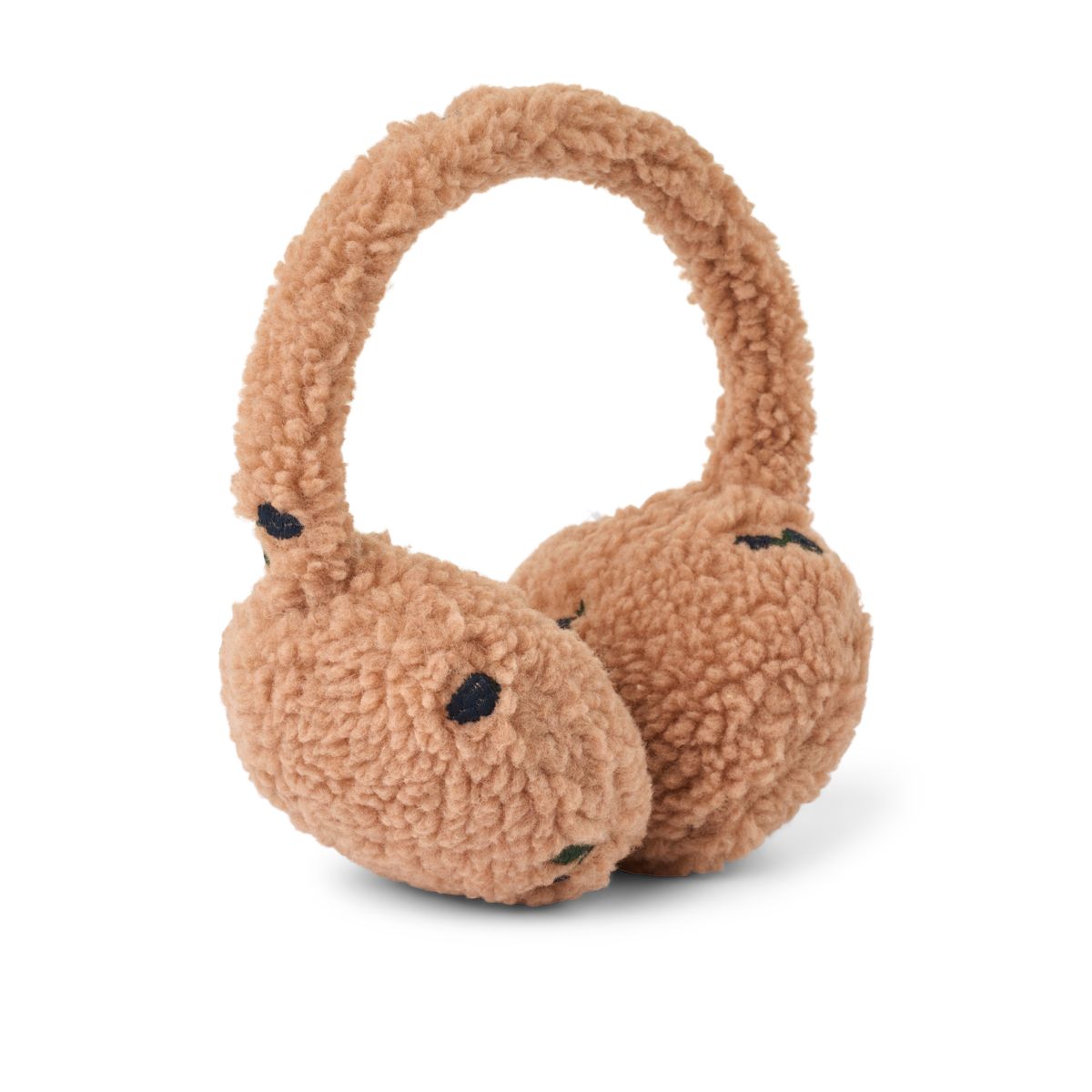Liewood ALBERO pile ear warmers - Berry / Pale tuscany / Embroidery - SCARF/NECK WARMER