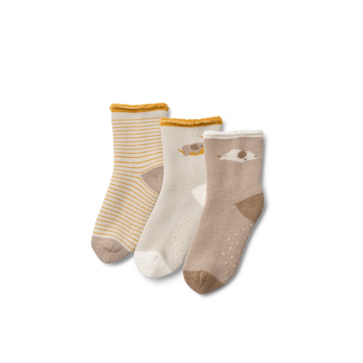 Liewood Eloy Baby Socks 3-Pack - Elephant / Creme de la creme - SOCKS/STOCKINGS