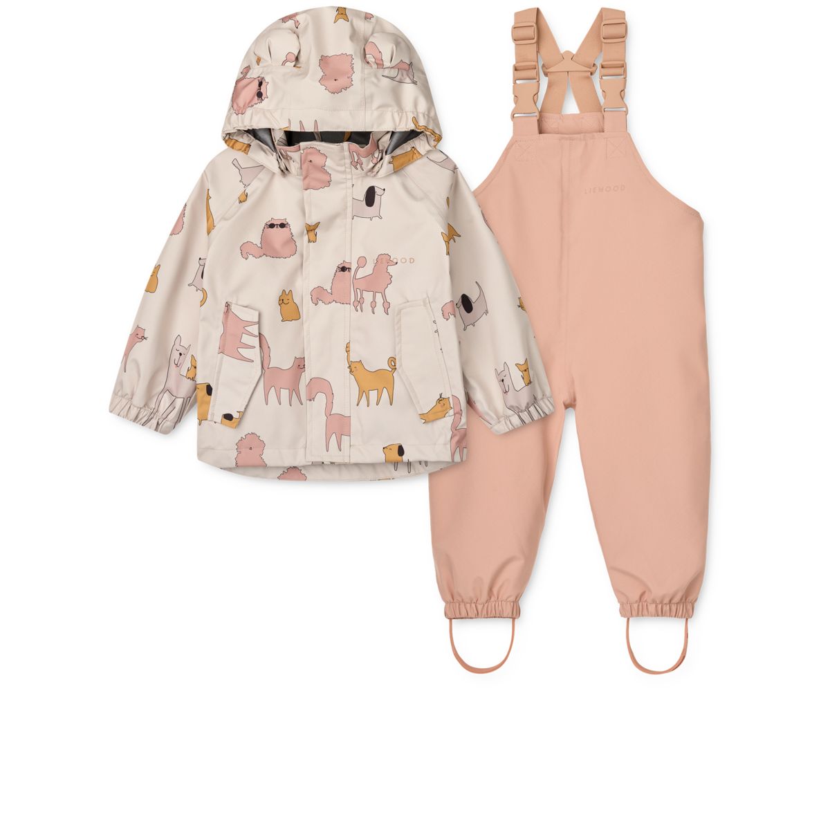 Liewood MANU Toddler Rainwear Set - Cats and Dogs / Sandy - SET