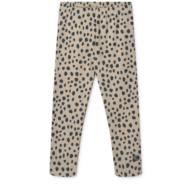 Liewood Marien Rib Leggings - Leo spots / Mist - LEGGINGS
