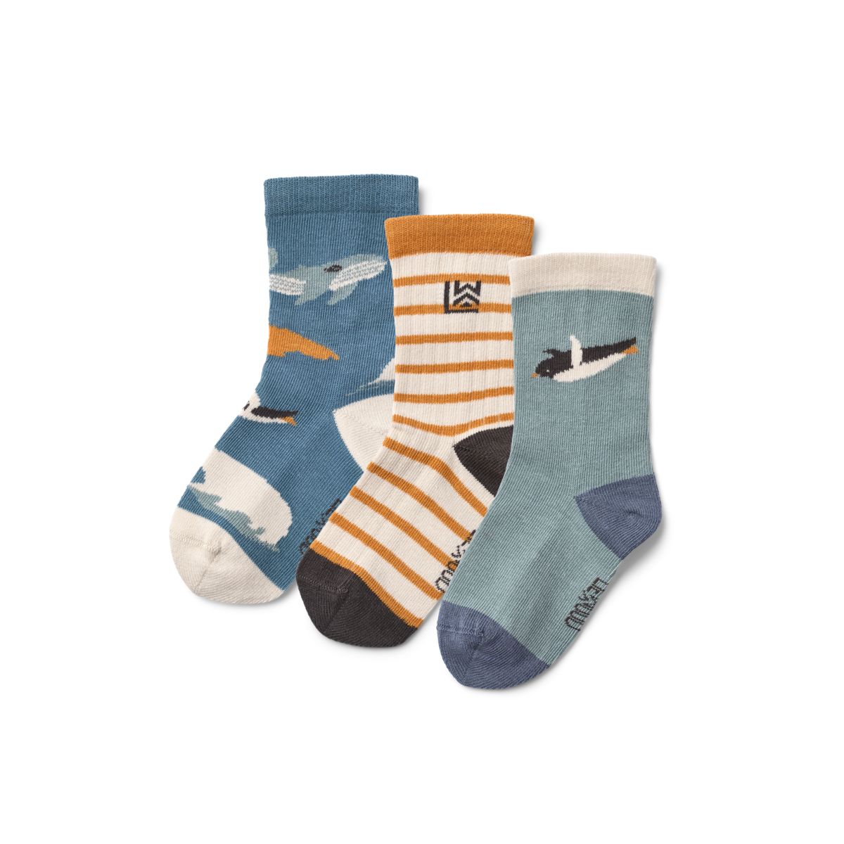 Liewood Silas Socks 3-Pack - Arctic Sea / Ocean view - SOCKS/STOCKINGS