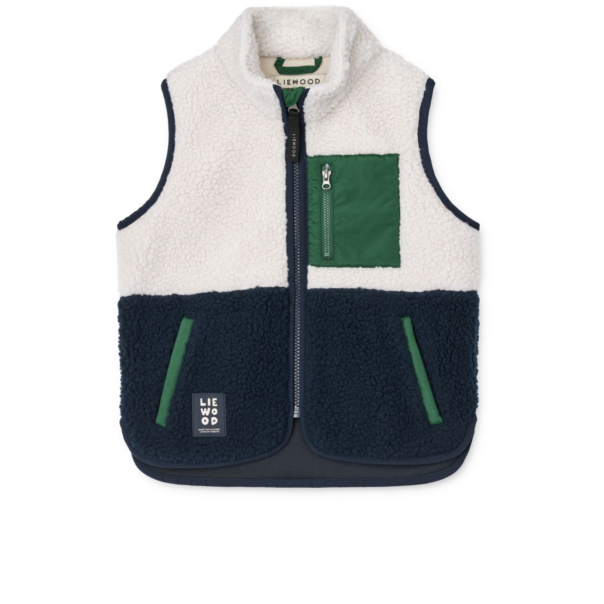 Liewood Vada Pile Vest - Classic navy multi mix - VEST