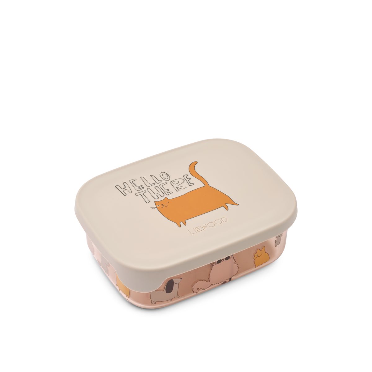 Liewood Arthur Tritan Lunchbox - Cats and Dogs / Sandy - LUNCHBOX