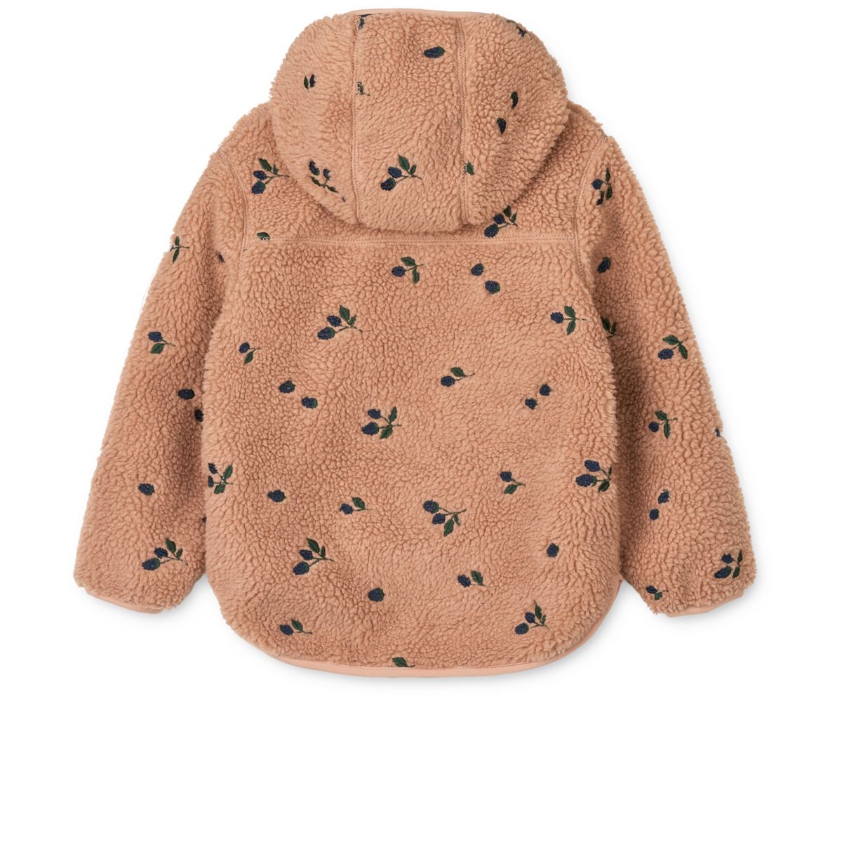 Liewood Mara Pile Jacket - Berry / Pale tuscany / Embroidery - JACKET