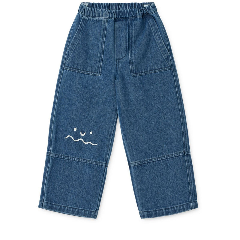 Liewood Cesar Denim Trousers - Medium blue denim - PANTS