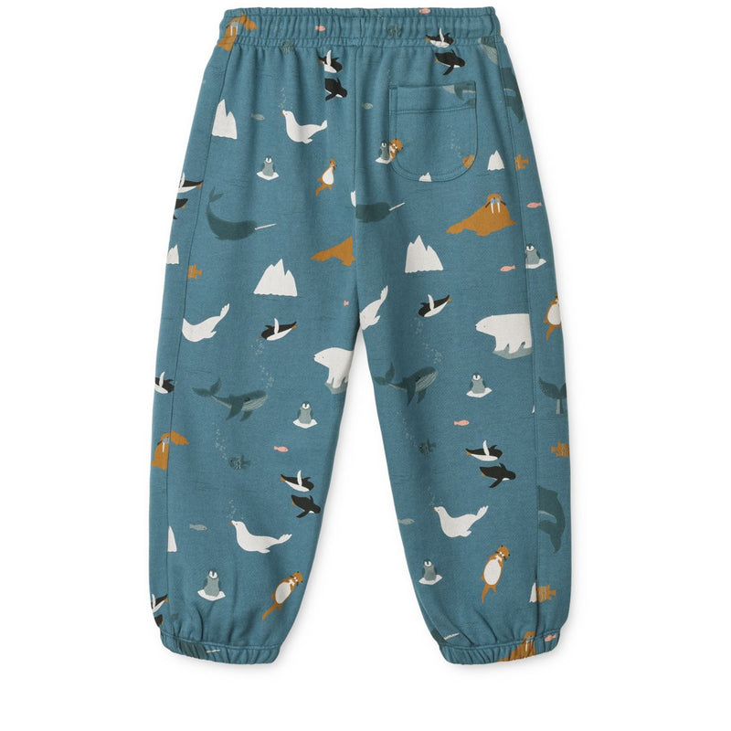 Liewood Arlo Sweatpants - Arctic Sea / Ocean view - SWEATPANTS