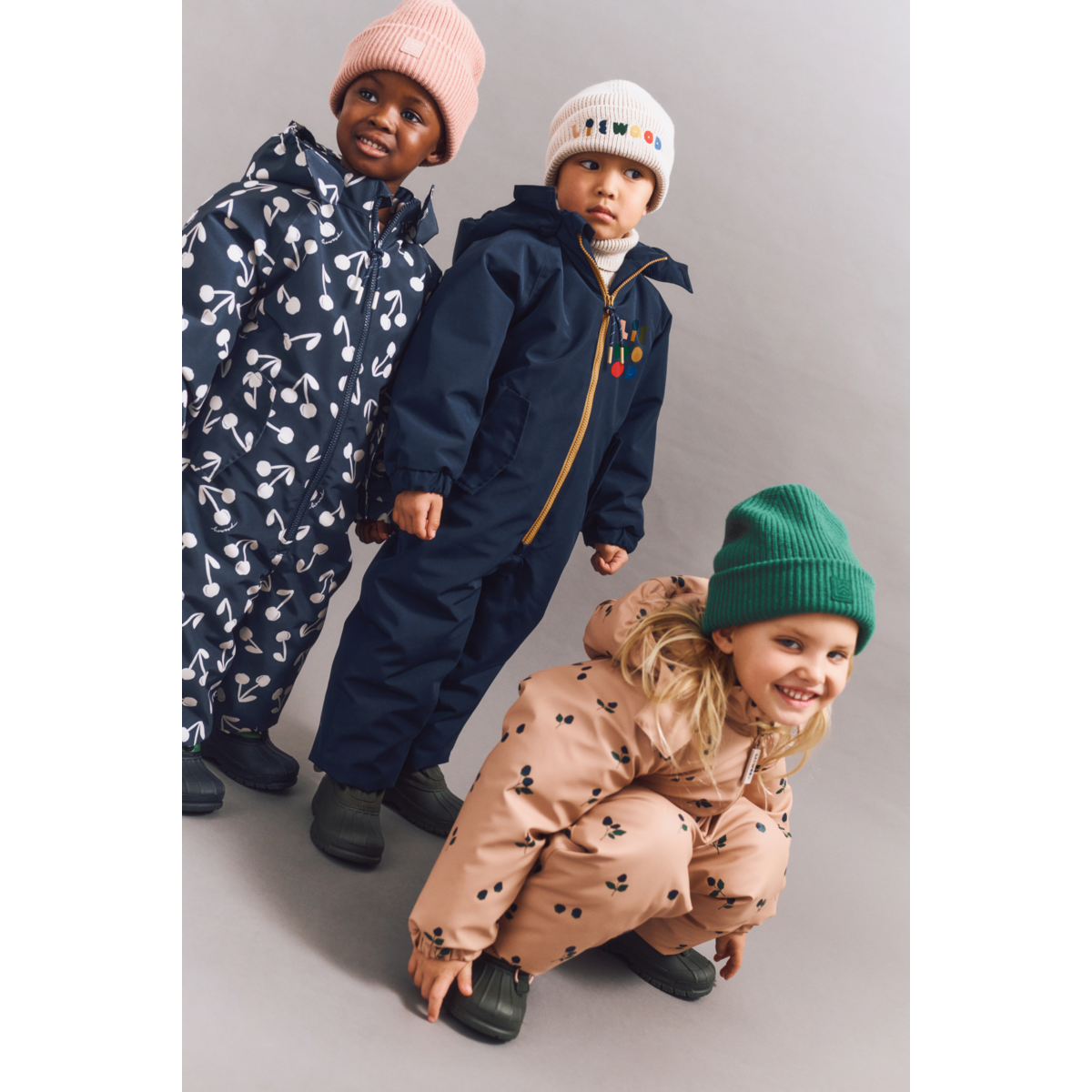 Liewood Maddy PU Rainsuit - Berry / Pale tuscany / Embroidery - SUIT