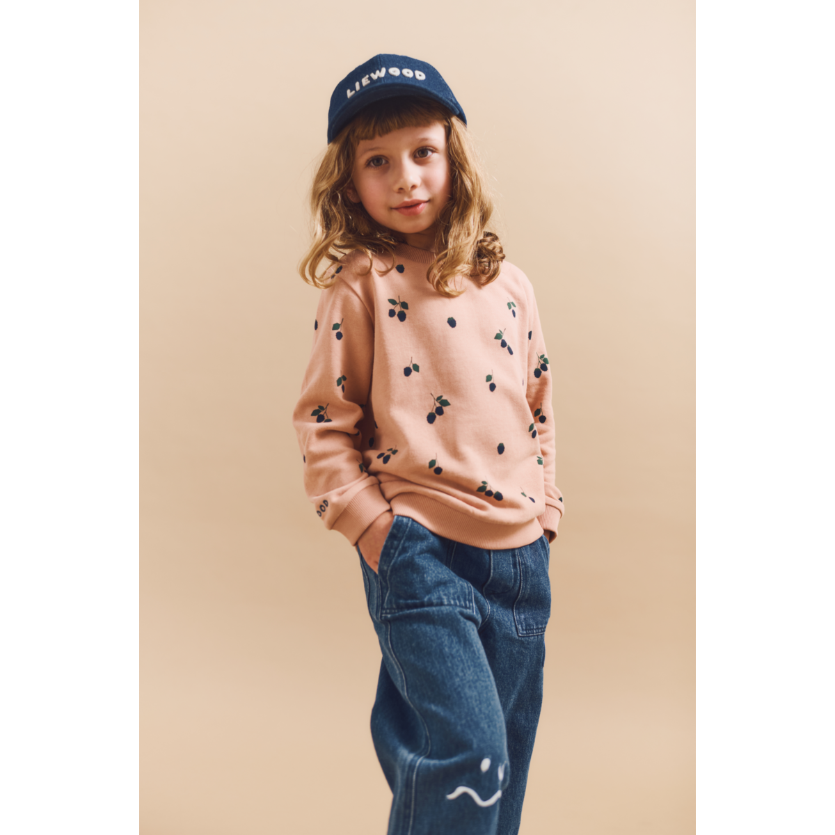 Liewood Thora Printed Sweatshirt - Berry / Pale Tuscany - SWEATSHIRT