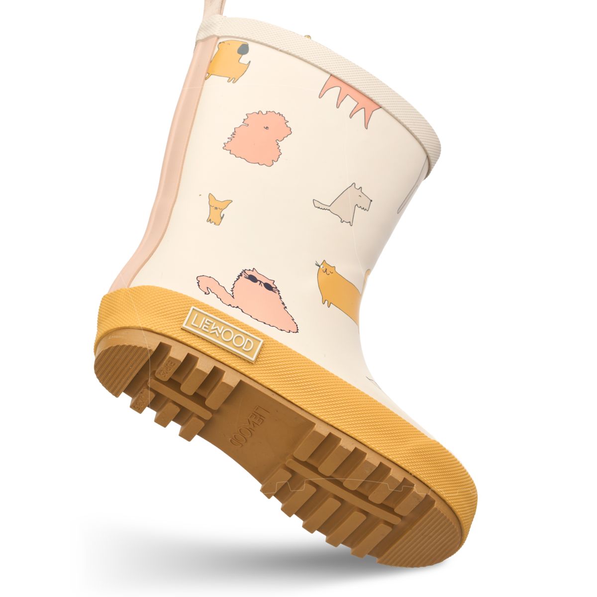 Liewood Mason Thermo Rain boots - Cats and Dogs / Sandy - THERMO BOOTS