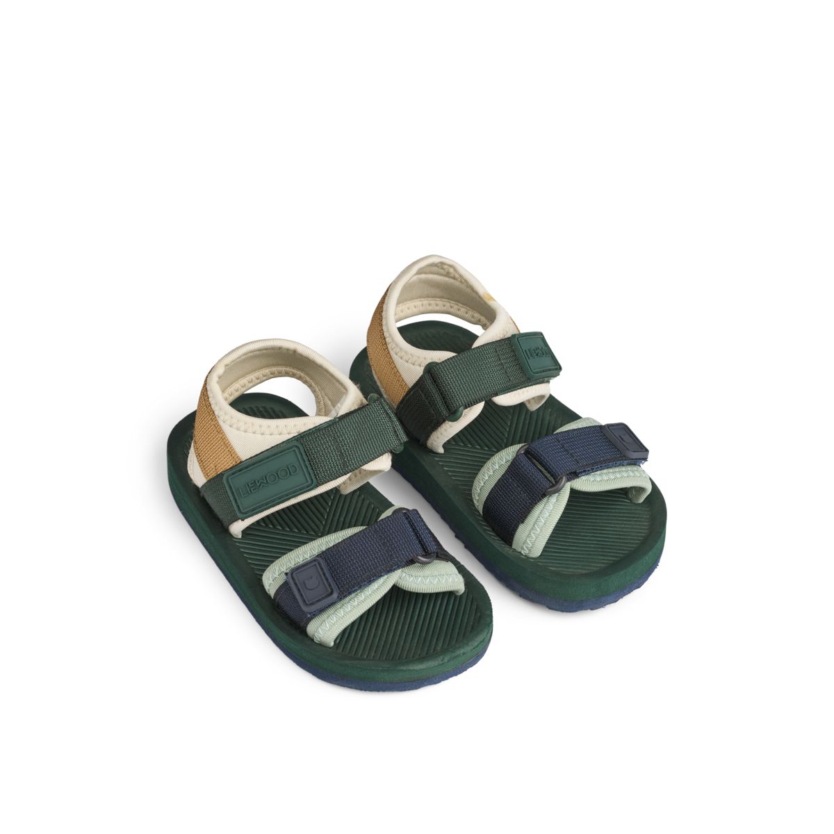 Monty strap Sandals - Hunter green mix