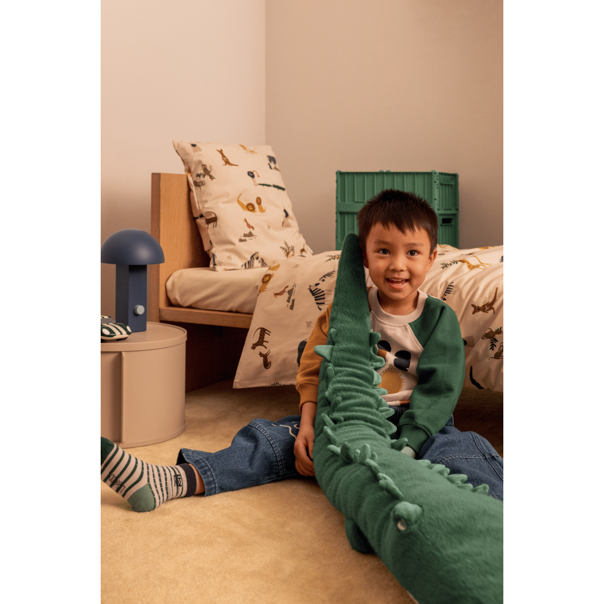 Liewood BRAYDEN Crocodile Teddy - Garden green - TEDDY