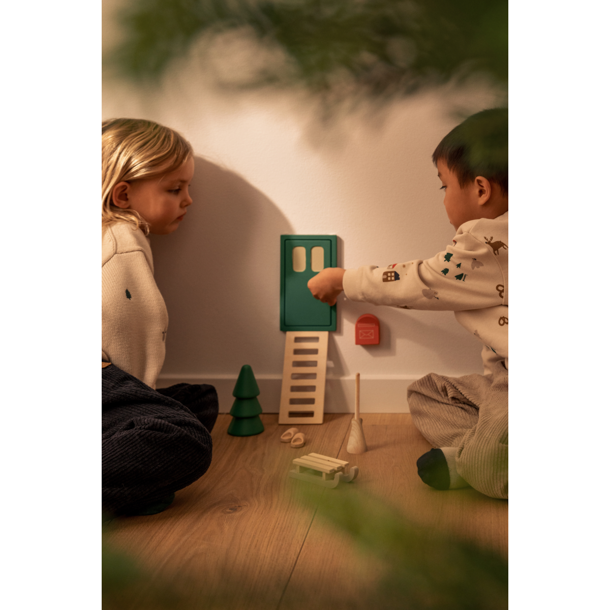 Liewood Lena Elf Door - Garden green multi mix - HOLIDAY