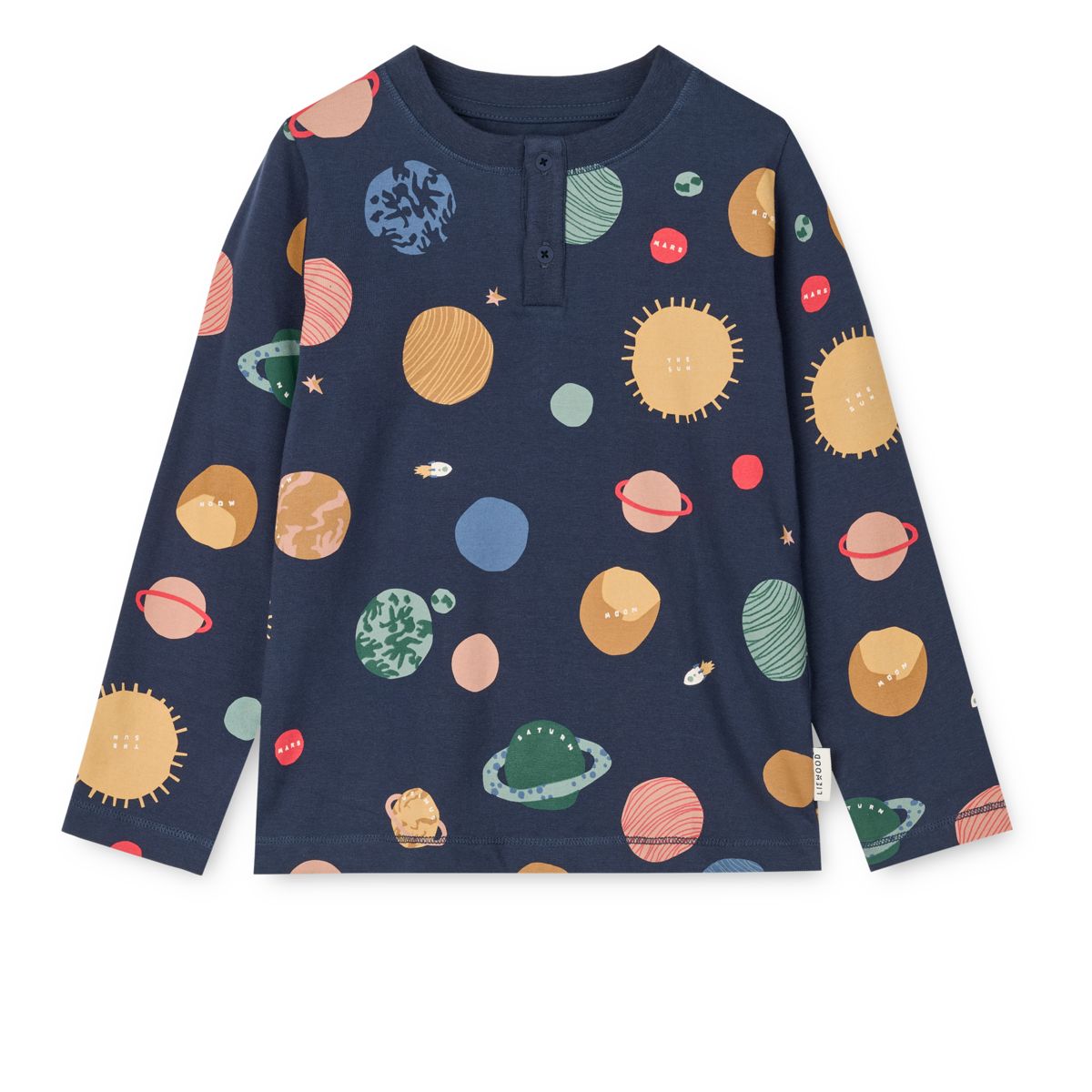 Liewood Wilhelm Printed Pyjama Set - Universe / Classic navy - PYJAMAS SET